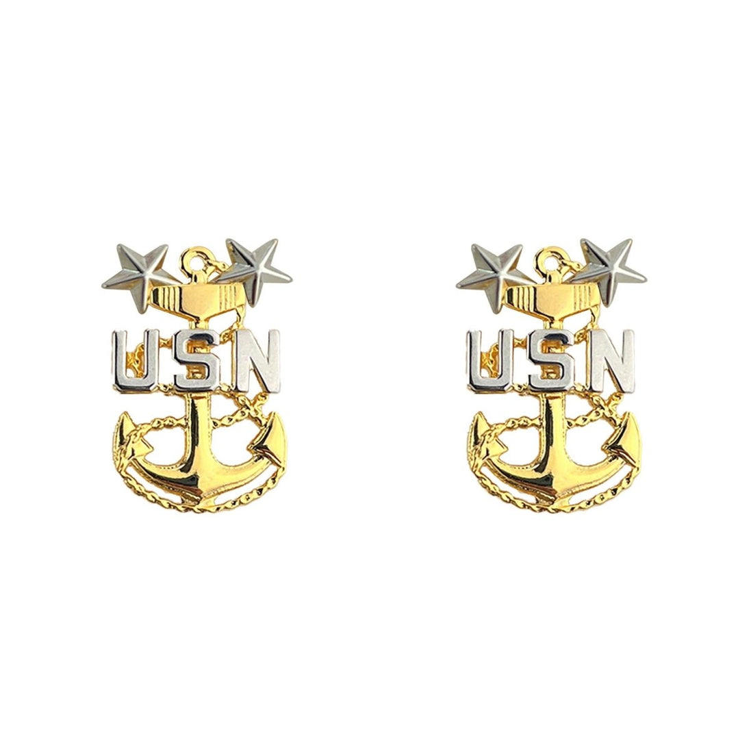 Navy Choker Device: E9 Chief Petty Officer: Master - clutch back - Hooyah Woodworks LLC