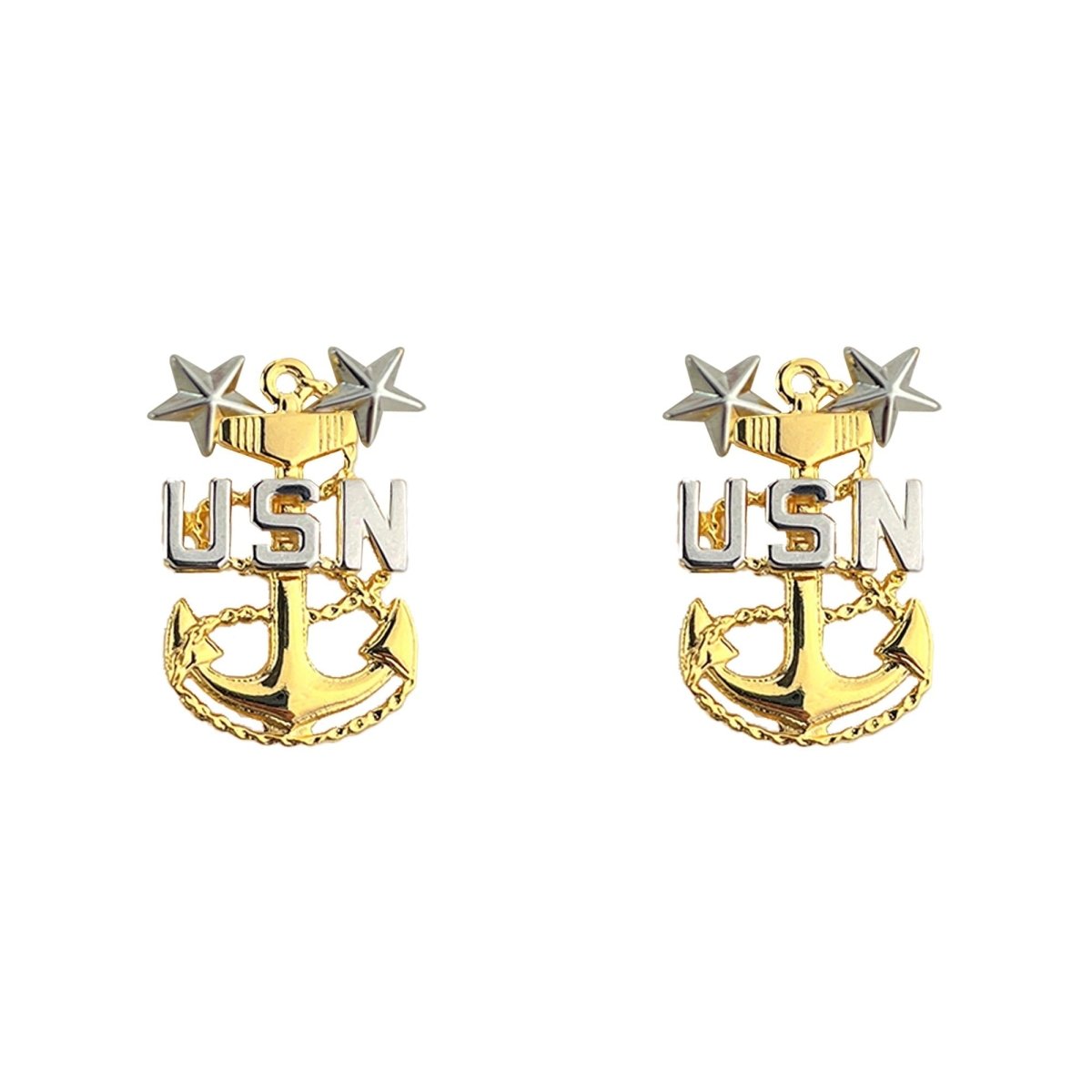 Navy Choker Device: E9 Chief Petty Officer: Master - clutch back - Hooyah Woodworks LLC