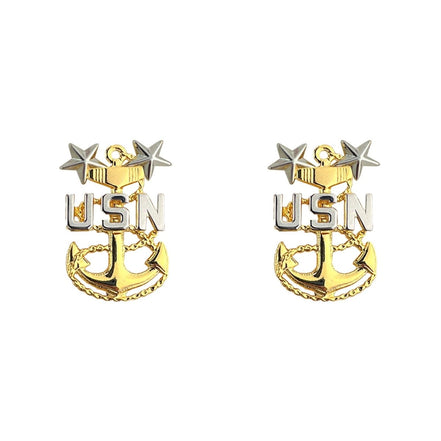 Navy Choker Device: E9 Chief Petty Officer: Master - clutch back - Hooyah Woodworks LLC