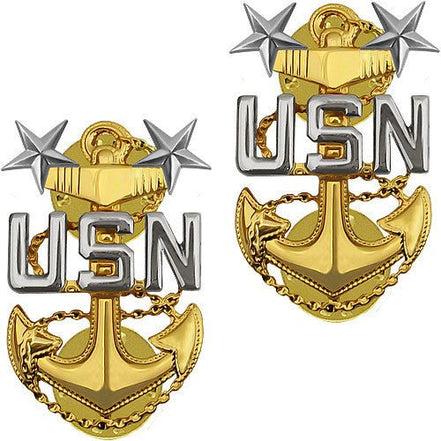 Navy Coat Device: E9 Chief Petty Officer: Master - Hooyah Woodworks LLC
