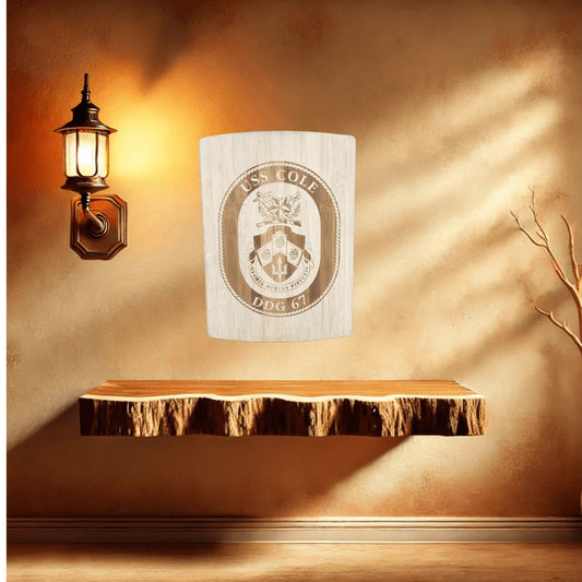 Navy crest sign - Hooyah Woodworks LLC