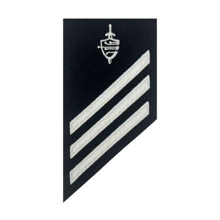 Navy E-3 Combo Rate: CWT Cyber Warfare Technician on blue serge - Hooyah Woodworks LLC