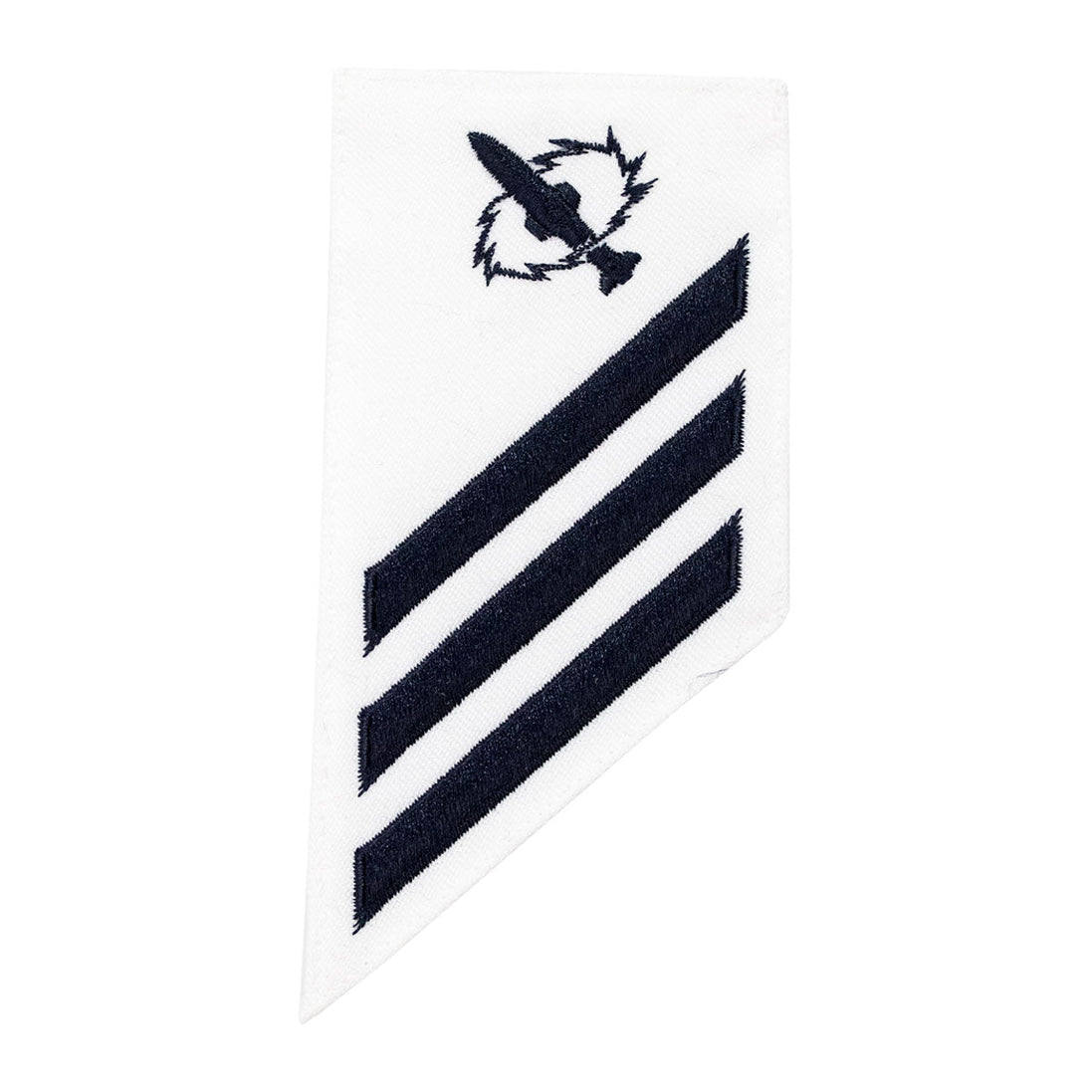 Navy E-3 Combo Rate: MT Missile Technician on white CNT - Hooyah Woodworks LLC