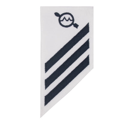 Navy E-3 Combo Rate: OS Operations Specialist on white CNT - Hooyah Woodworks LLC