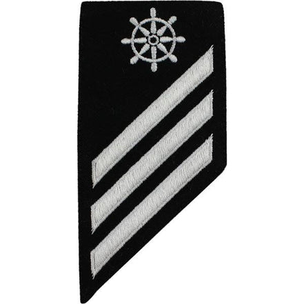 Navy E-3 Combo Rate: Quartermaster on blue serge - Hooyah Woodworks LLC