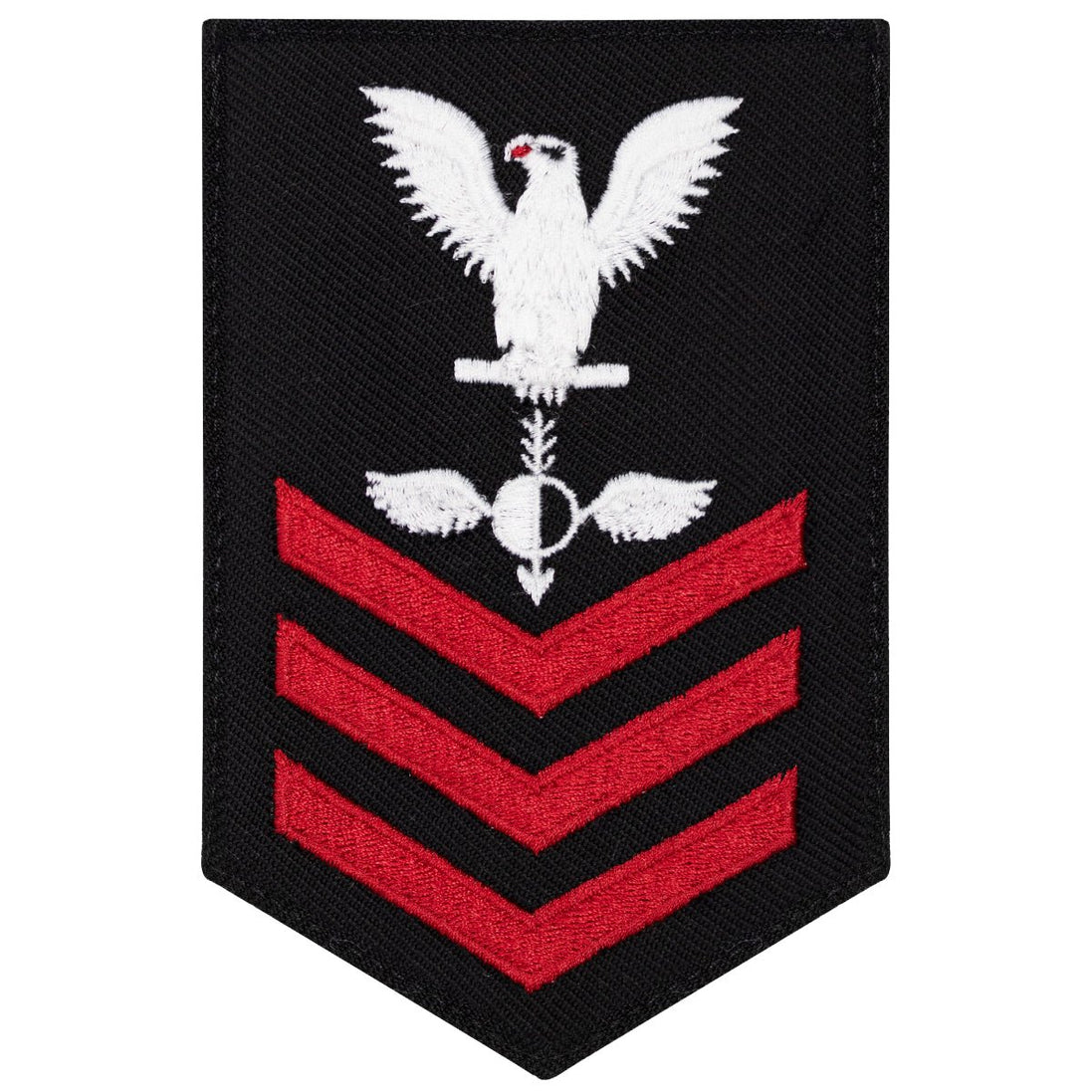 Navy E6 FEMALE Rating Badge: Aerographers Mate - New Serge for Jumper - Hooyah Woodworks LLC