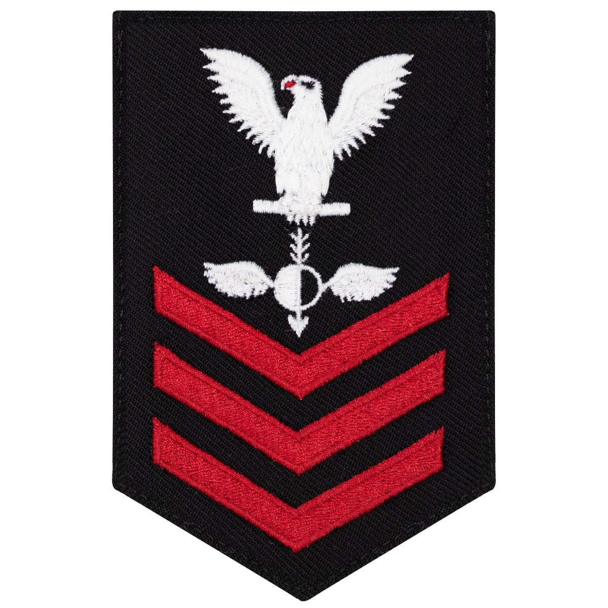 Navy E6 FEMALE Rating Badge: Aerographers Mate - New Serge for Jumper - Hooyah Woodworks LLC