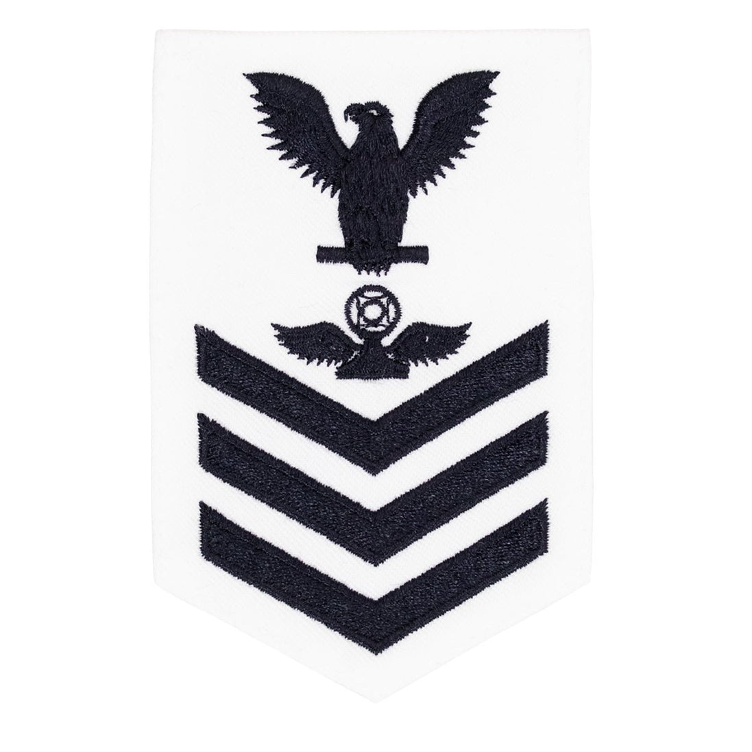 Navy E6 FEMALE Rating Badge: Air Traffic Controller - white - Hooyah Woodworks LLC
