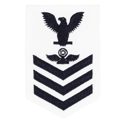 Navy E6 FEMALE Rating Badge: Air Traffic Controller - white - Hooyah Woodworks LLC