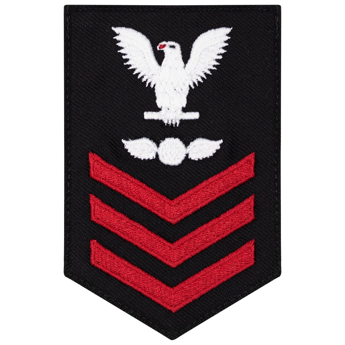 Navy E6 FEMALE Rating Badge: Aviation Electricians Mate - New Serge for Jumper - Hooyah Woodworks LLC