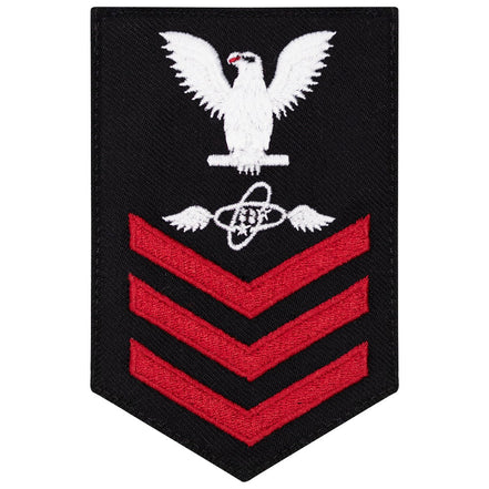 Navy E6 FEMALE Rating Badge: Aviation Electronics Tech - New Serge for Jumper - Hooyah Woodworks LLC
