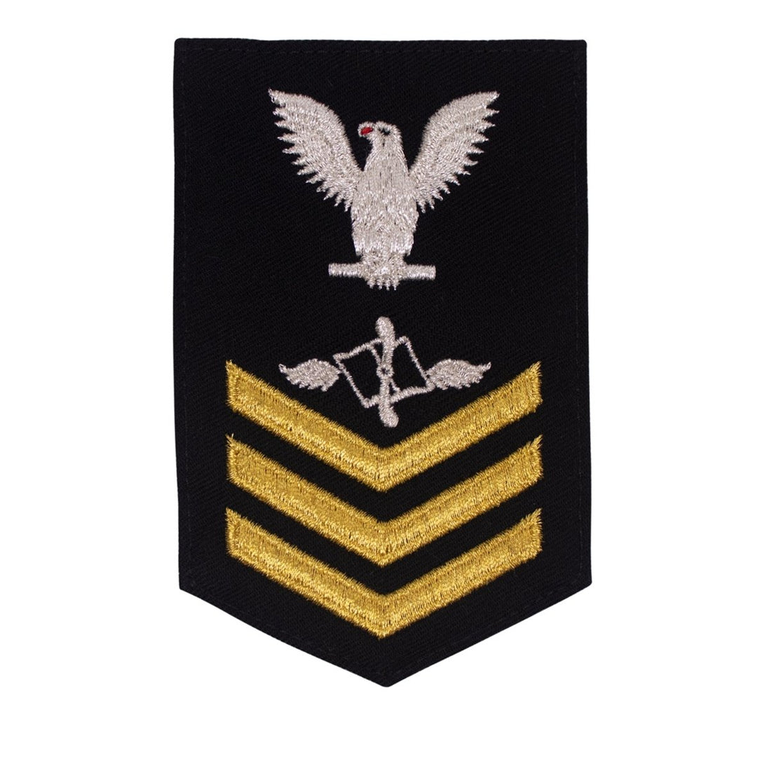 Navy E6 FEMALE Rating Badge: Aviation Maintenance Admin - New Serge for Jumper - Hooyah Woodworks LLC