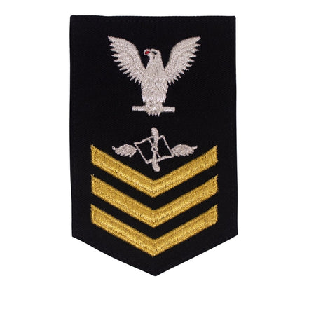 Navy E6 FEMALE Rating Badge: Aviation Maintenance Admin - New Serge for Jumper - Hooyah Woodworks LLC