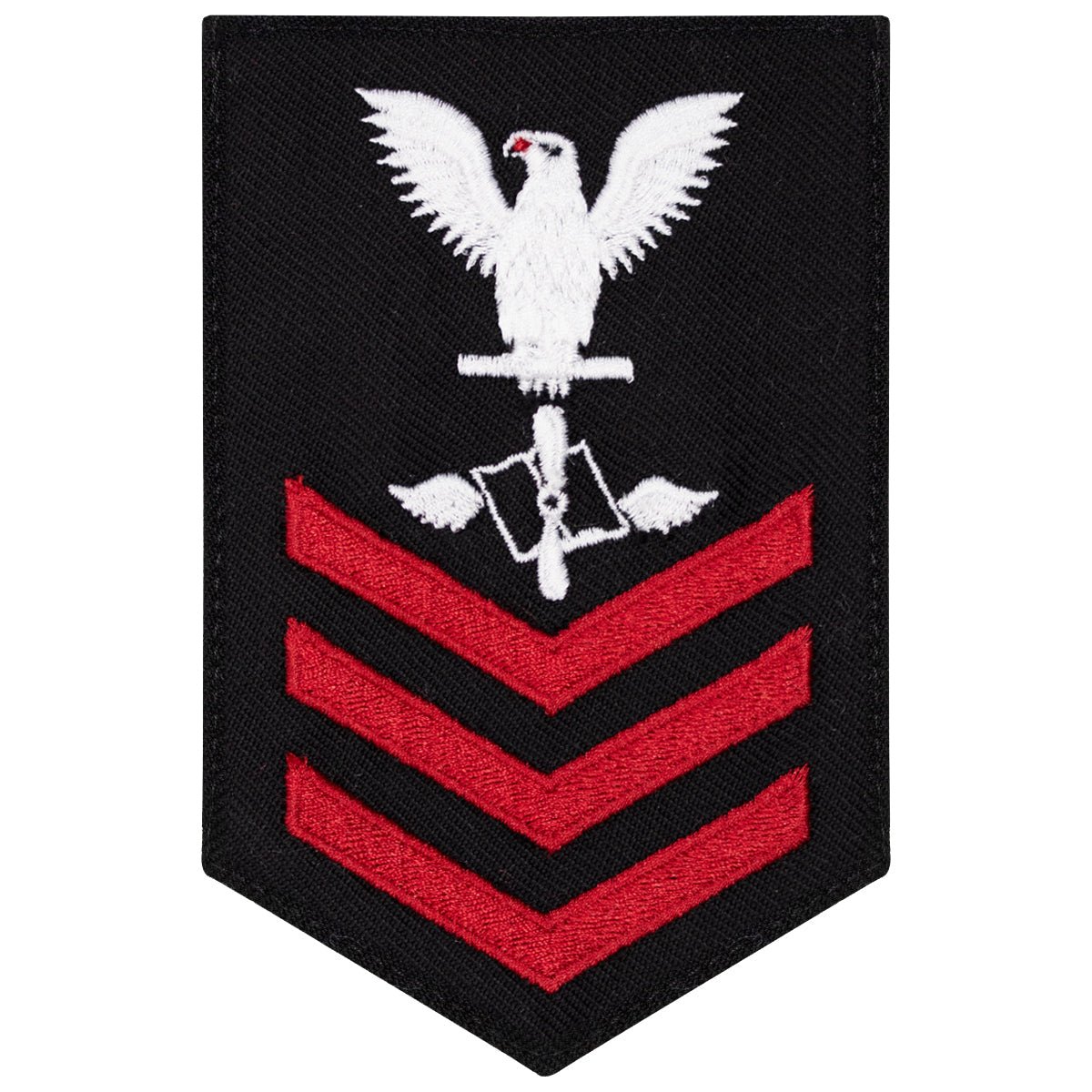 Navy E6 FEMALE Rating Badge: Aviation Maintenance Admin - New Serge for Jumper - Hooyah Woodworks LLC