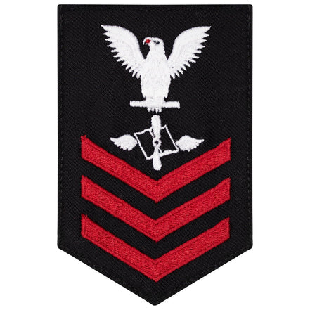 Navy E6 FEMALE Rating Badge: Aviation Maintenance Admin - New Serge for Jumper - Hooyah Woodworks LLC
