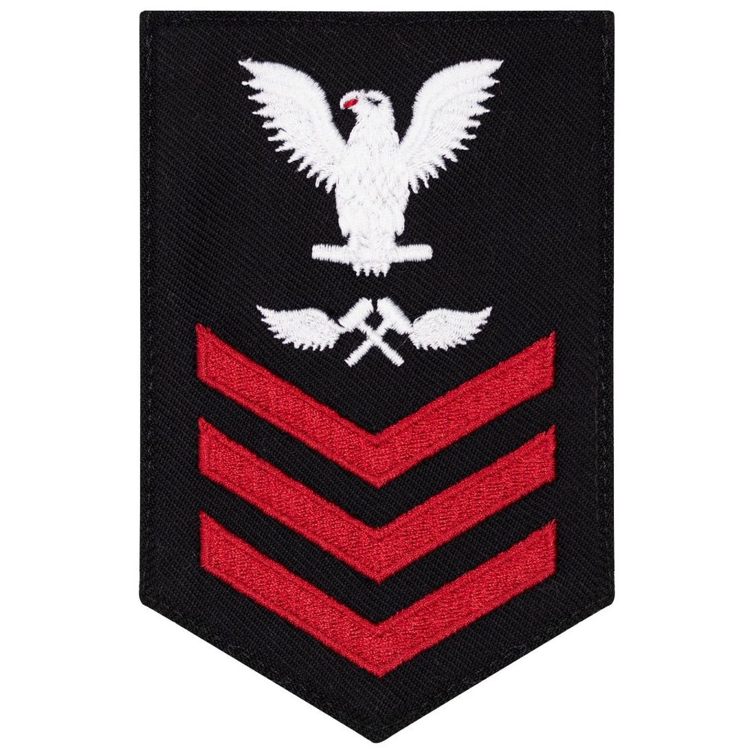 Navy E6 FEMALE Rating Badge: Aviation Structural Mechanic - New Serge for Jumper - Hooyah Woodworks LLC