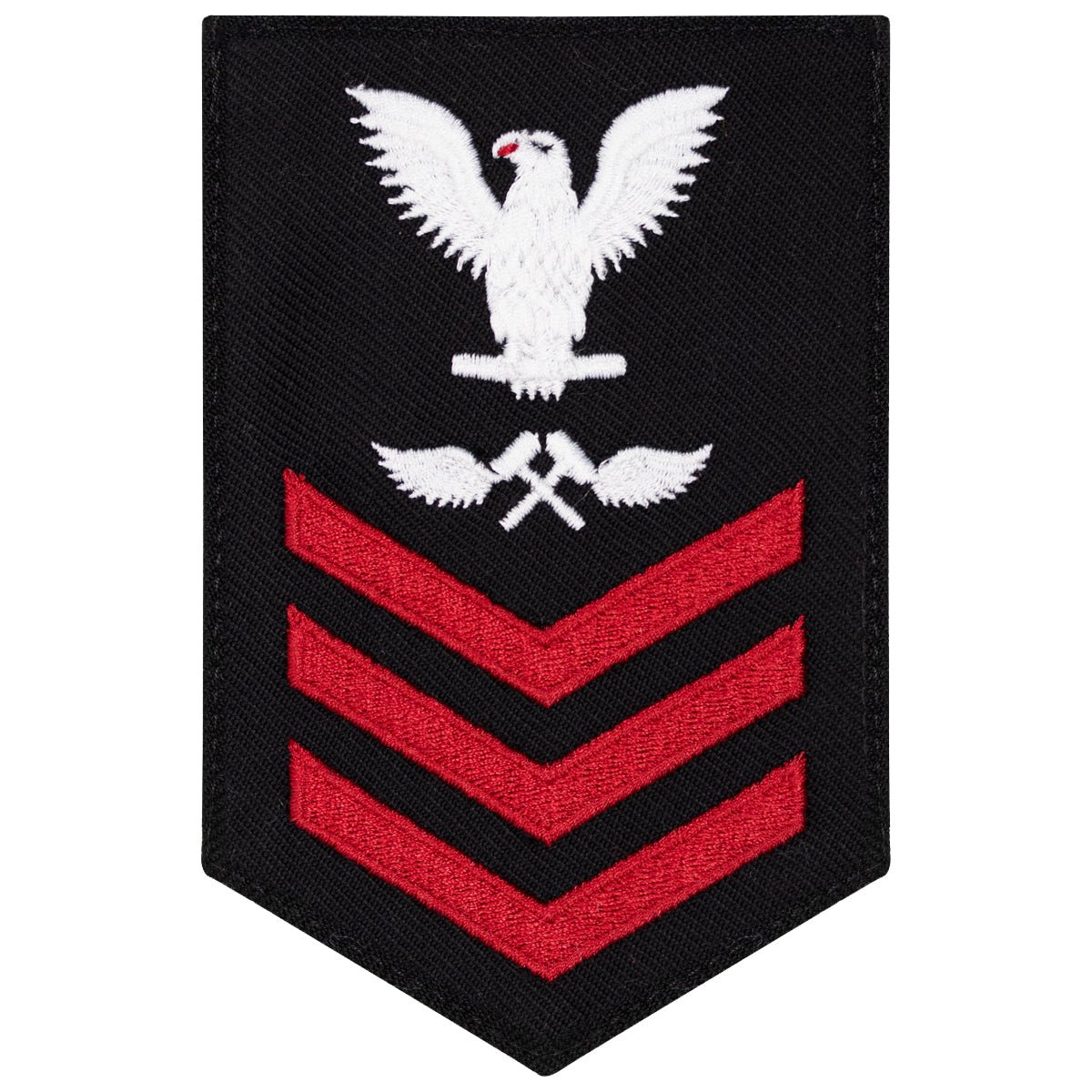 Navy E6 FEMALE Rating Badge: Aviation Structural Mechanic - New Serge for Jumper - Hooyah Woodworks LLC