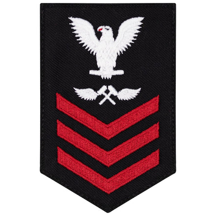 Navy E6 FEMALE Rating Badge: Aviation Structural Mechanic - New Serge for Jumper - Hooyah Woodworks LLC