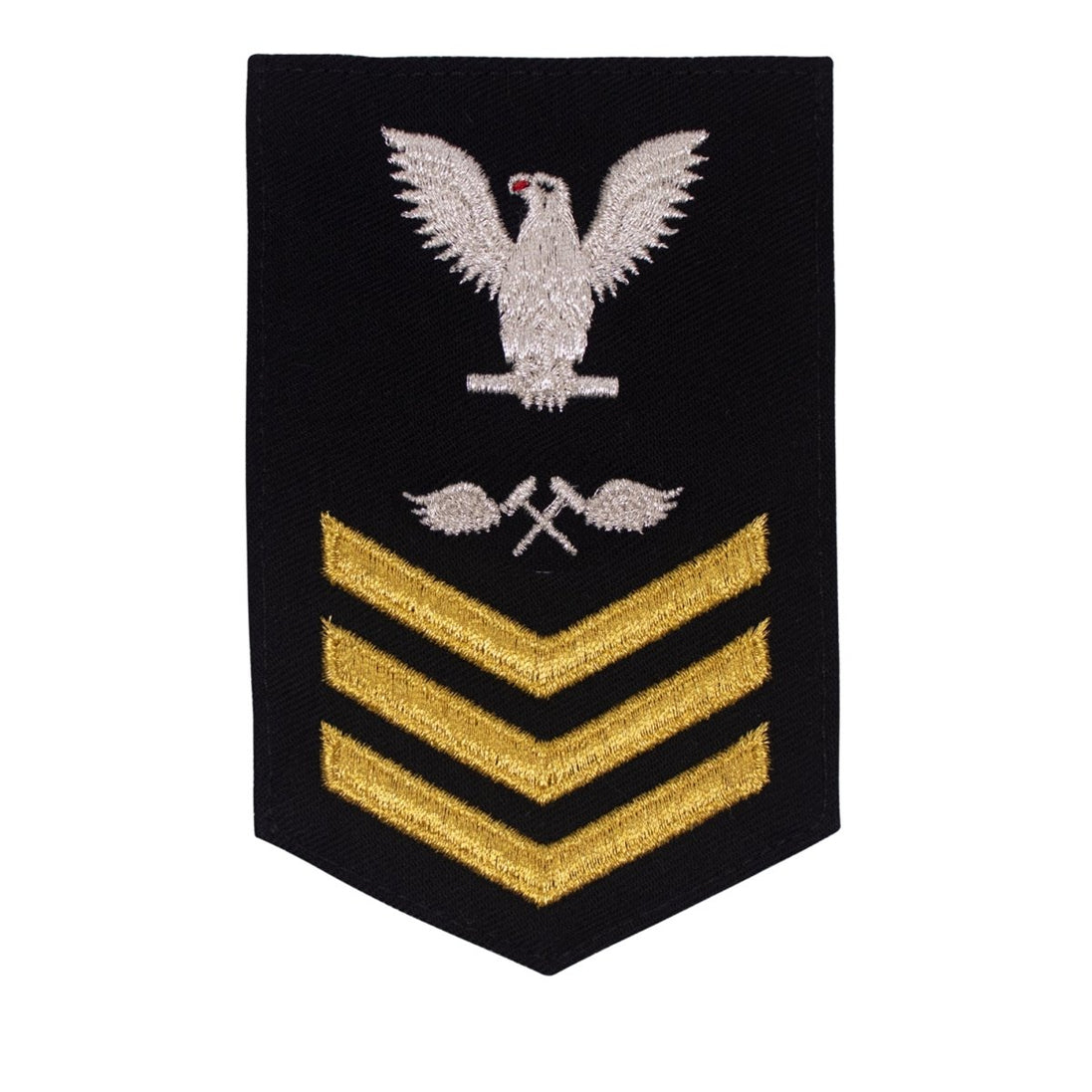 Navy E6 FEMALE Rating Badge: Aviation Structural Mechanic - New Serge for Jumper - Hooyah Woodworks LLC
