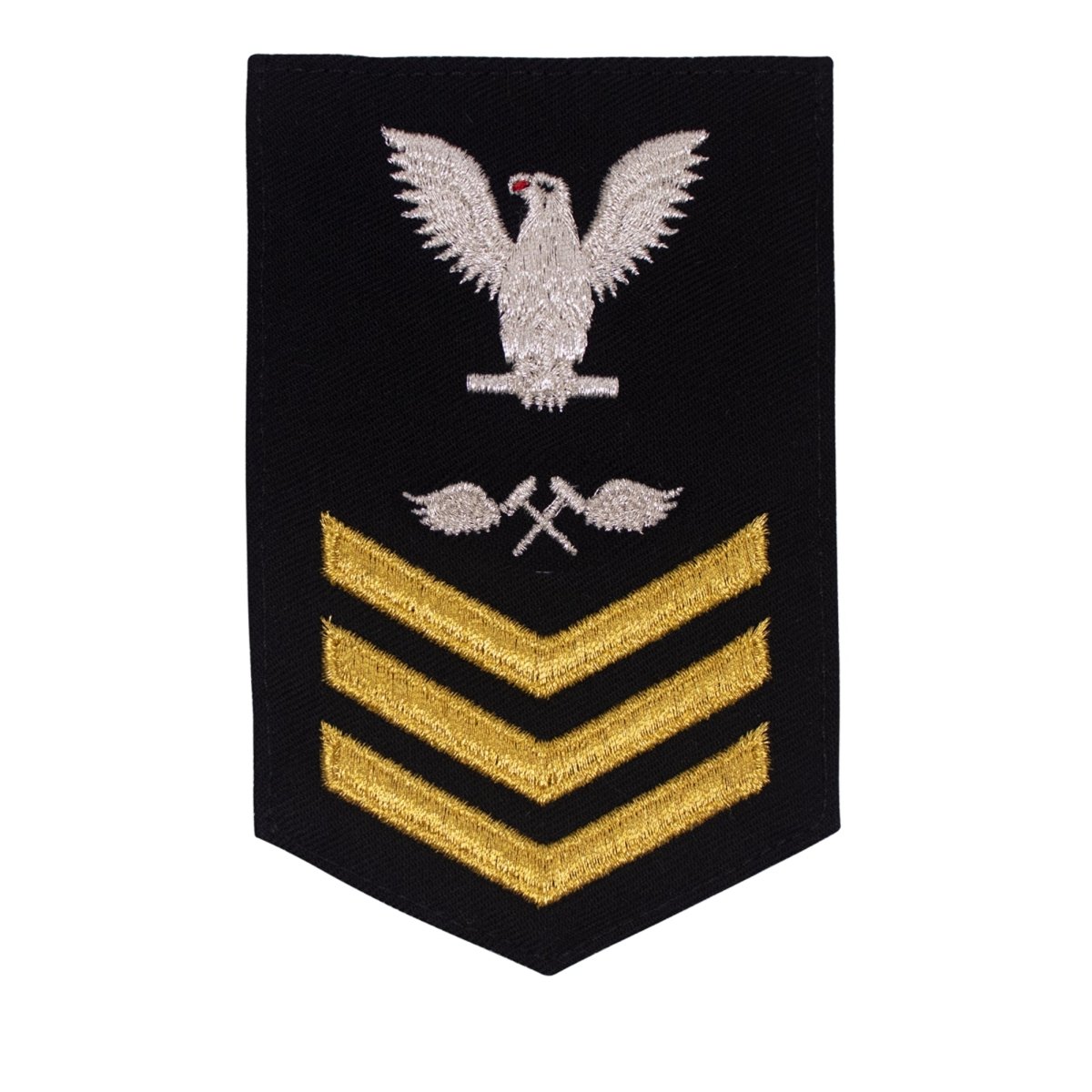Navy E6 FEMALE Rating Badge: Aviation Structural Mechanic - New Serge for Jumper - Hooyah Woodworks LLC