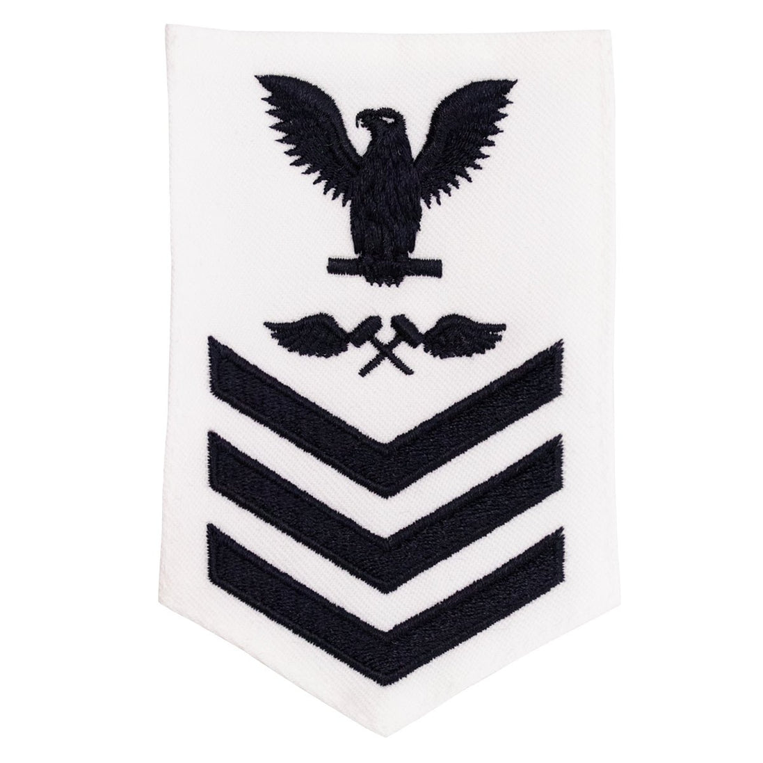 Navy E6 FEMALE Rating Badge: Aviation Structural Mechanic - white - Hooyah Woodworks LLC