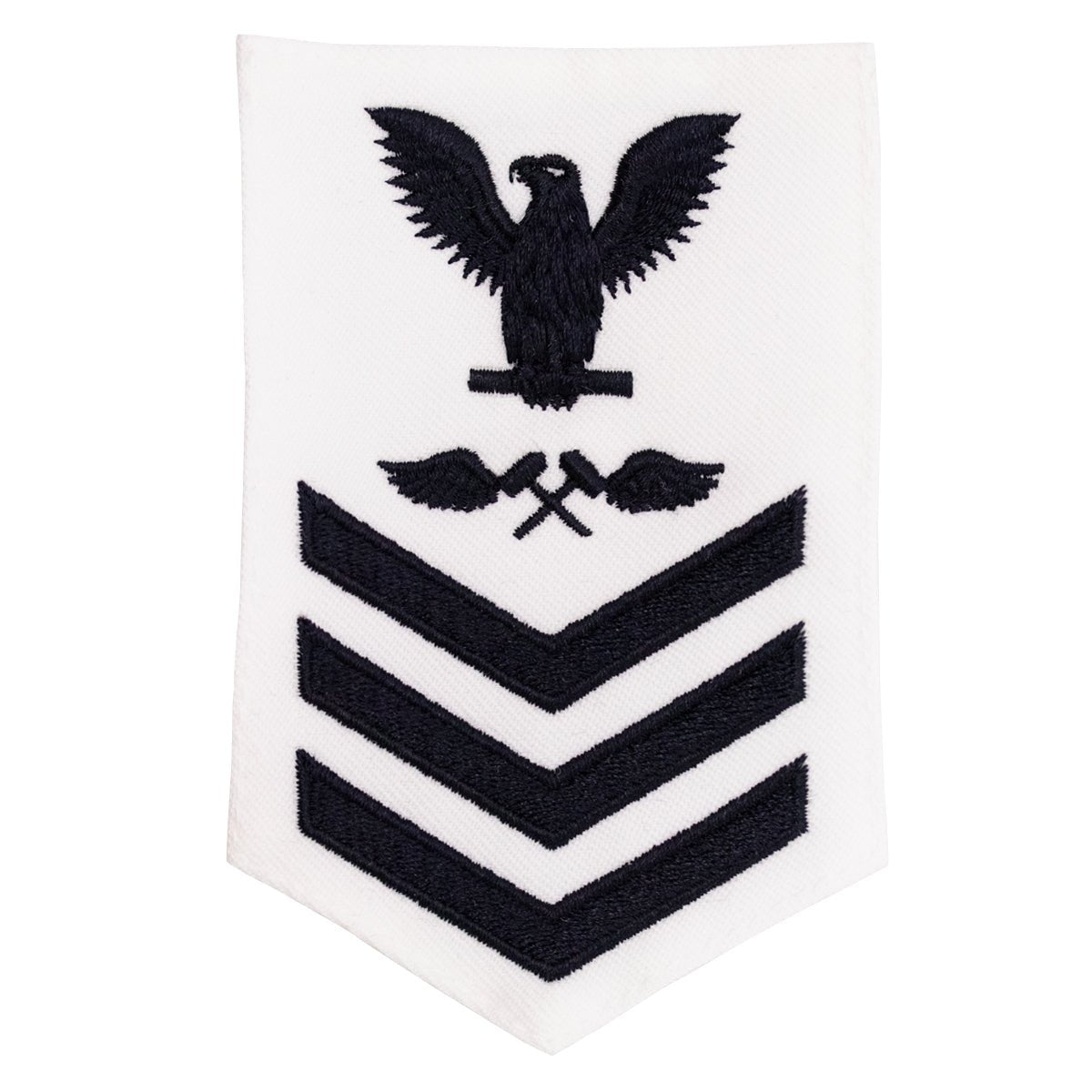 Navy E6 FEMALE Rating Badge: Aviation Structural Mechanic - white - Hooyah Woodworks LLC
