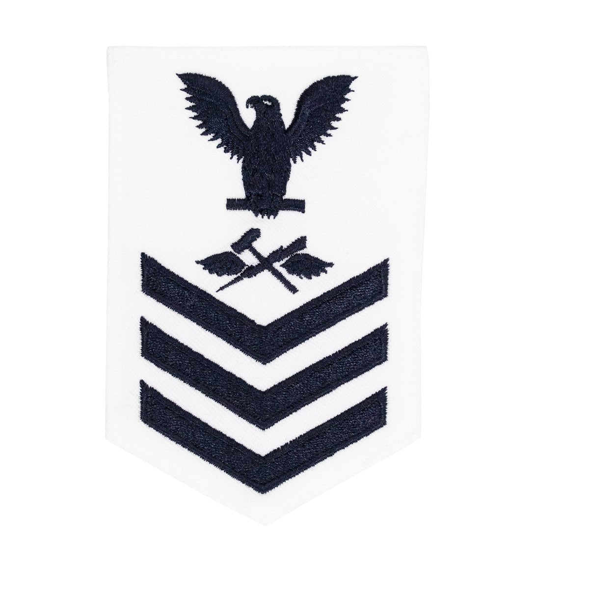 Navy E6 FEMALE Rating Badge: Aviation Supply Equipment Technician - white - Hooyah Woodworks LLC