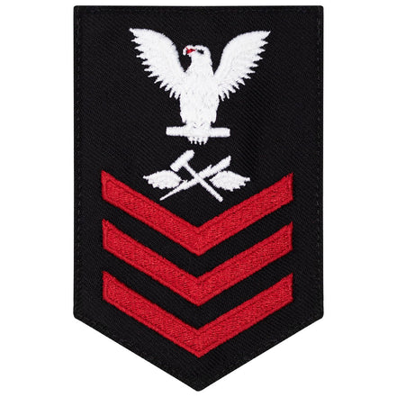 Navy E6 FEMALE Rating Badge: Aviation Support Equipment Tech - New Serge for Jumper - Hooyah Woodworks LLC