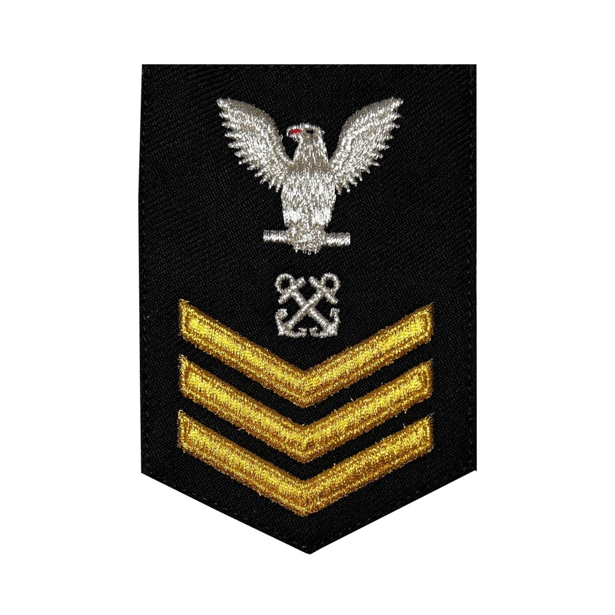Navy E6 FEMALE Rating Badge: Boatswains Mate - New Serge for Jumper - Hooyah Woodworks LLC
