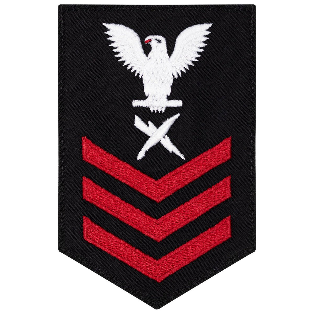 Navy E6 FEMALE Rating Badge: Cryptologic Tech - New Serge for Jumper - Hooyah Woodworks LLC