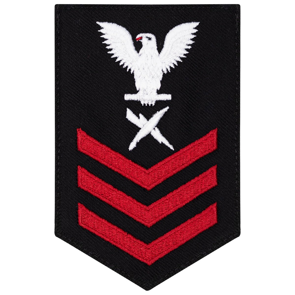 Navy E6 FEMALE Rating Badge: Cryptologic Tech - New Serge for Jumper - Hooyah Woodworks LLC