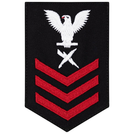 Navy E6 FEMALE Rating Badge: Cryptologic Tech - New Serge for Jumper - Hooyah Woodworks LLC