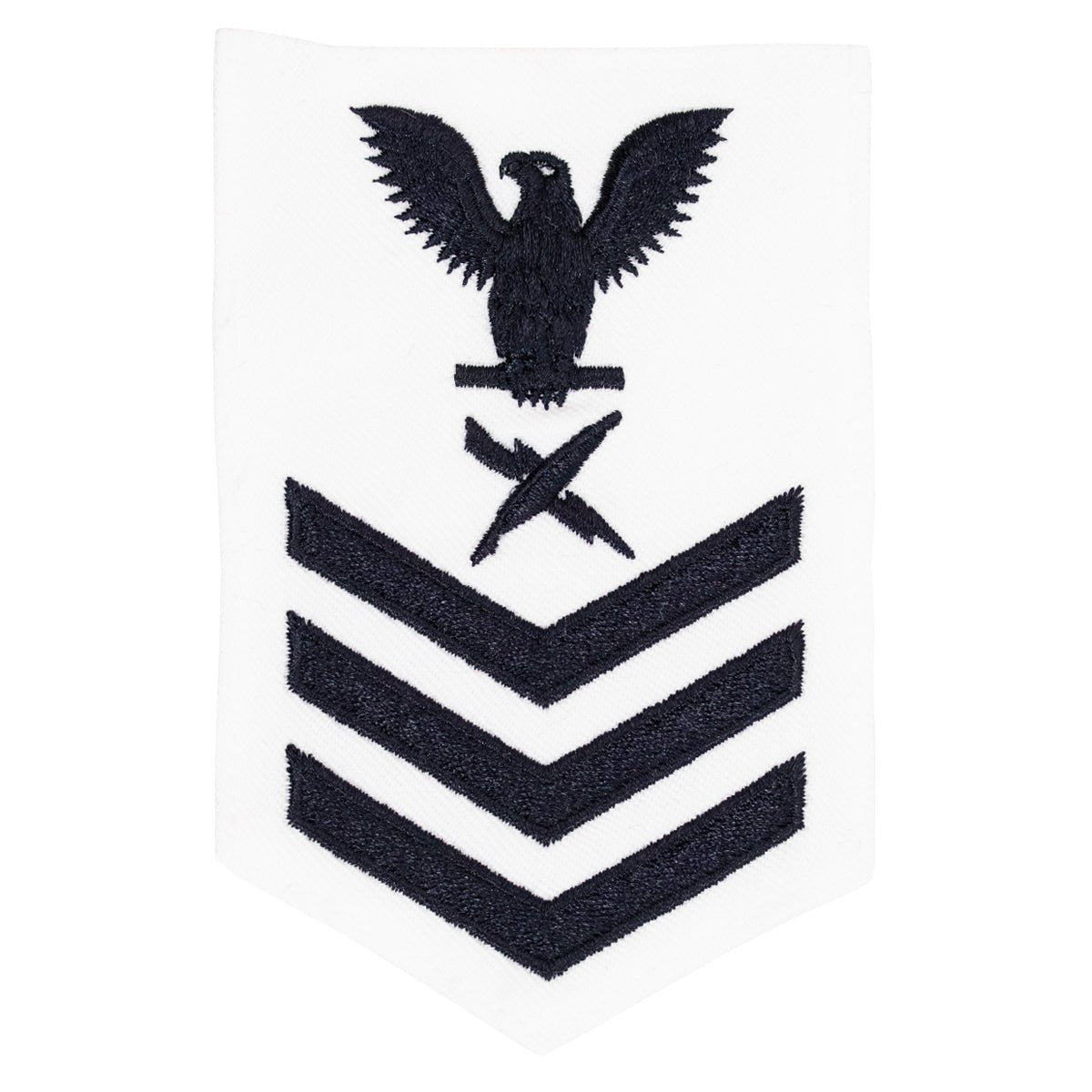 Navy E6 FEMALE Rating Badge: Cryptologic Technician - white - Hooyah Woodworks LLC
