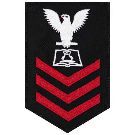 Navy E6 FEMALE Rating Badge: Culinary Specialist - New Serge for Jumper - Hooyah Woodworks LLC