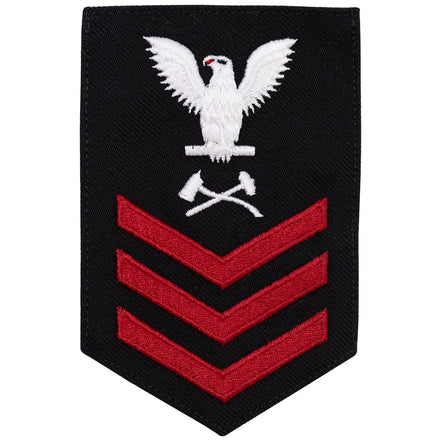Navy E6 FEMALE Rating Badge: Damage Controlman - New Serge for Jumper - Hooyah Woodworks LLC