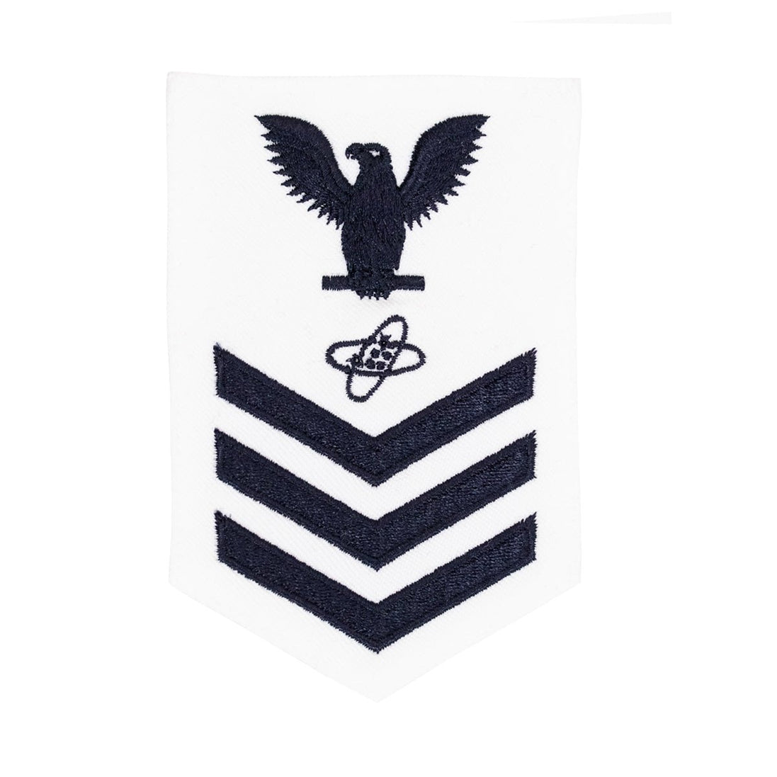 Navy E6 FEMALE Rating Badge: Electronics Technician - white - Hooyah Woodworks LLC