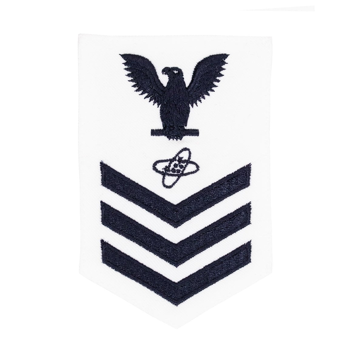 Navy E6 FEMALE Rating Badge: Electronics Technician - white - Hooyah Woodworks LLC