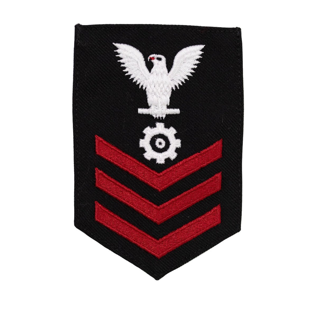 Navy E6 FEMALE Rating Badge: Engineman - New Serge for Jumper - Hooyah Woodworks LLC