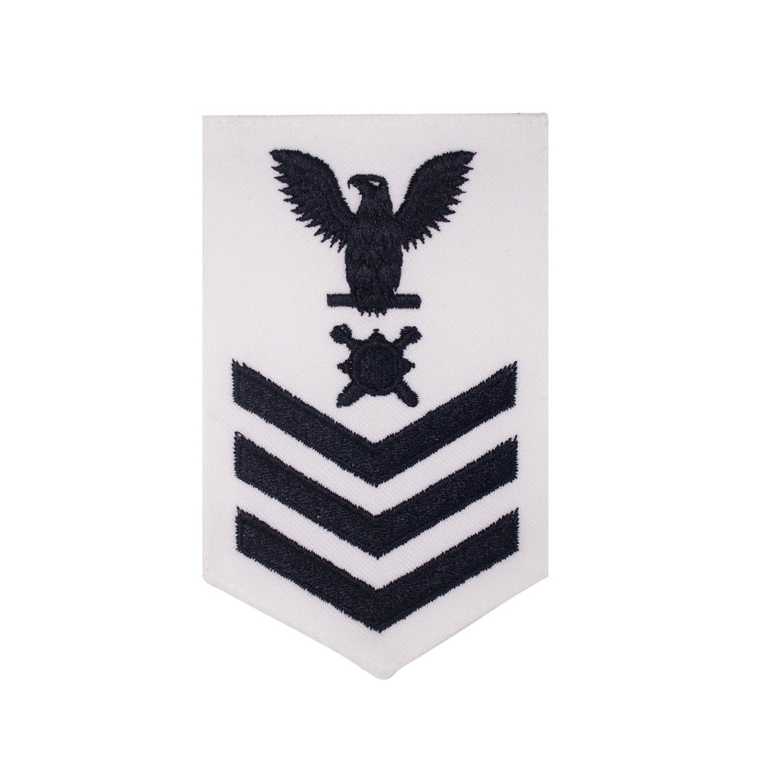 Navy E6 FEMALE Rating Badge: Explosive Ordnance Disposal - white - Hooyah Woodworks LLC