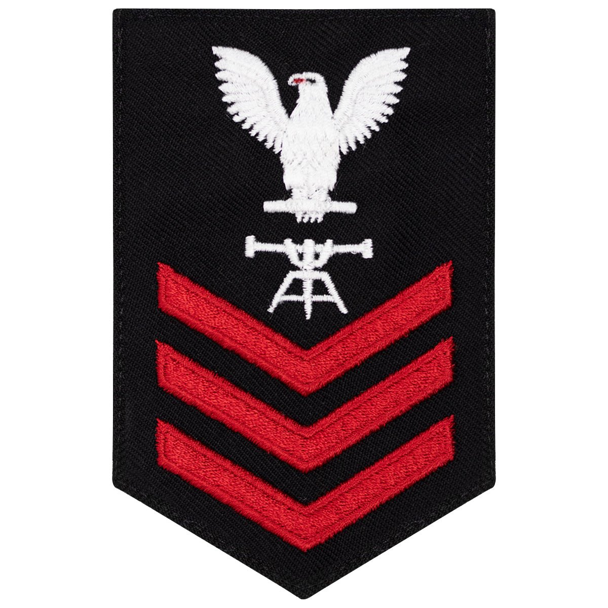 Navy E6 FEMALE Rating Badge: Fire Control Tech - New Serge for Jumper - Hooyah Woodworks LLC