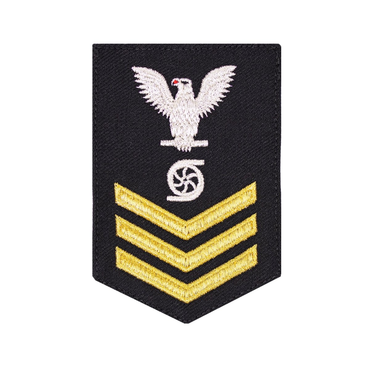 Navy E6 FEMALE Rating Badge: Gas Turbine System Tech - New Serge for Jumper - Hooyah Woodworks LLC