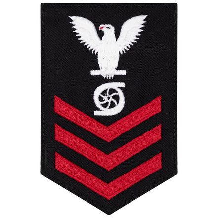 Navy E6 FEMALE Rating Badge: Gas Turbine System Tech - New Serge for Jumper - Hooyah Woodworks LLC