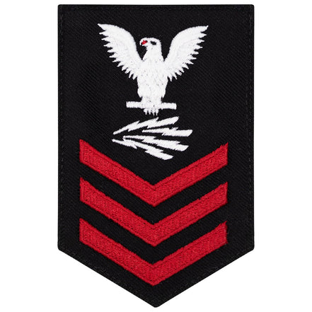 Navy E6 FEMALE Rating Badge: Information Systems Tech - New Serge for Jumper - Hooyah Woodworks LLC
