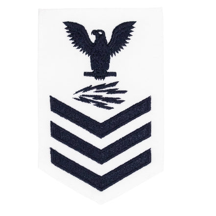 Navy E6 FEMALE Rating Badge: Information Systems Technician - white - Hooyah Woodworks LLC