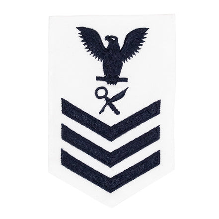 Navy E6 FEMALE Rating Badge: Intelligence Specialist - white - Hooyah Woodworks LLC