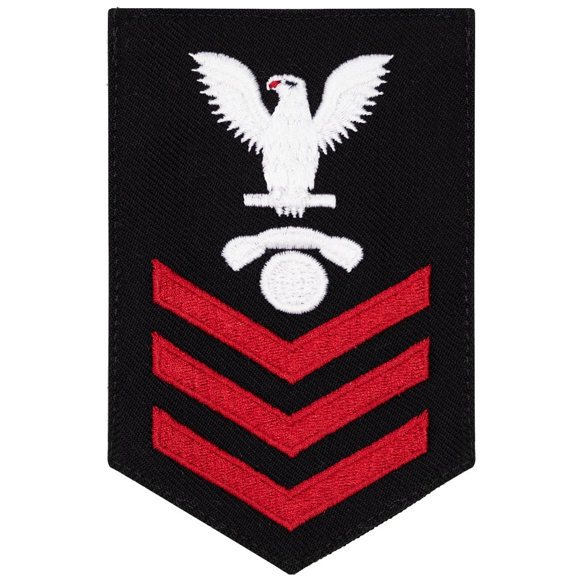 Navy E6 FEMALE Rating Badge: Interior Communication Electrician - New Serge for Jumper - Hooyah Woodworks LLC