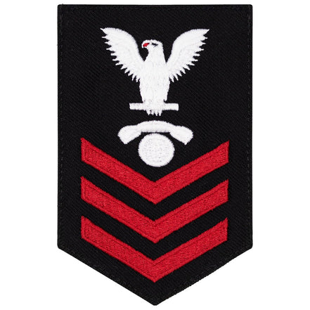 Navy E6 FEMALE Rating Badge: Interior Communication Electrician - New Serge for Jumper - Hooyah Woodworks LLC