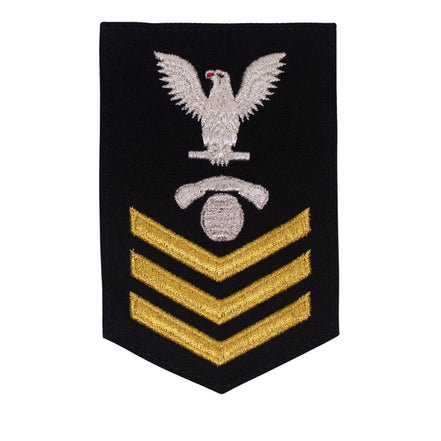 Navy E6 FEMALE Rating Badge: Interior Communication Electrician - New Serge for Jumper - Hooyah Woodworks LLC