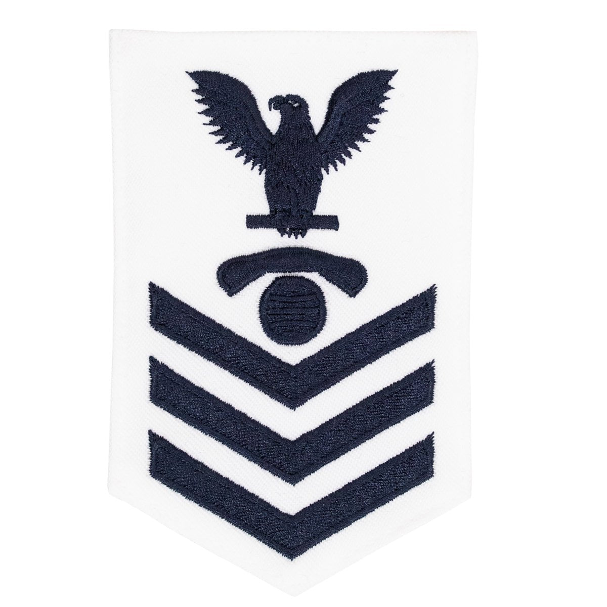 Navy E6 FEMALE Rating Badge: Interior Communications Technician - white - Hooyah Woodworks LLC