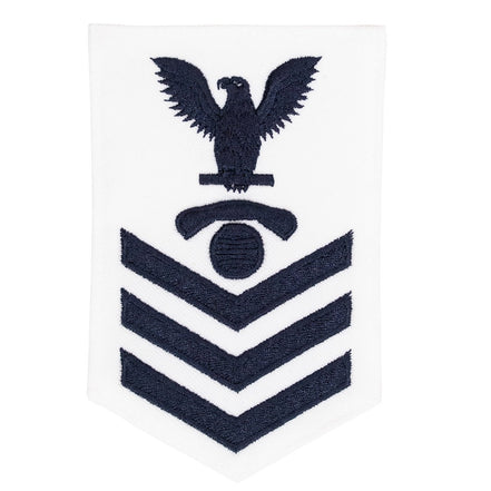 Navy E6 FEMALE Rating Badge: Interior Communications Technician - white - Hooyah Woodworks LLC